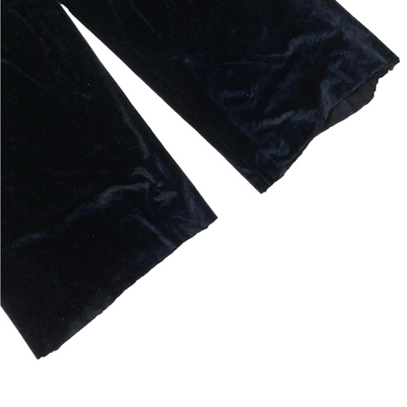 Naeem Khan Velour Pants Women’s size Small in Reflective Black - Picture 6 of 7